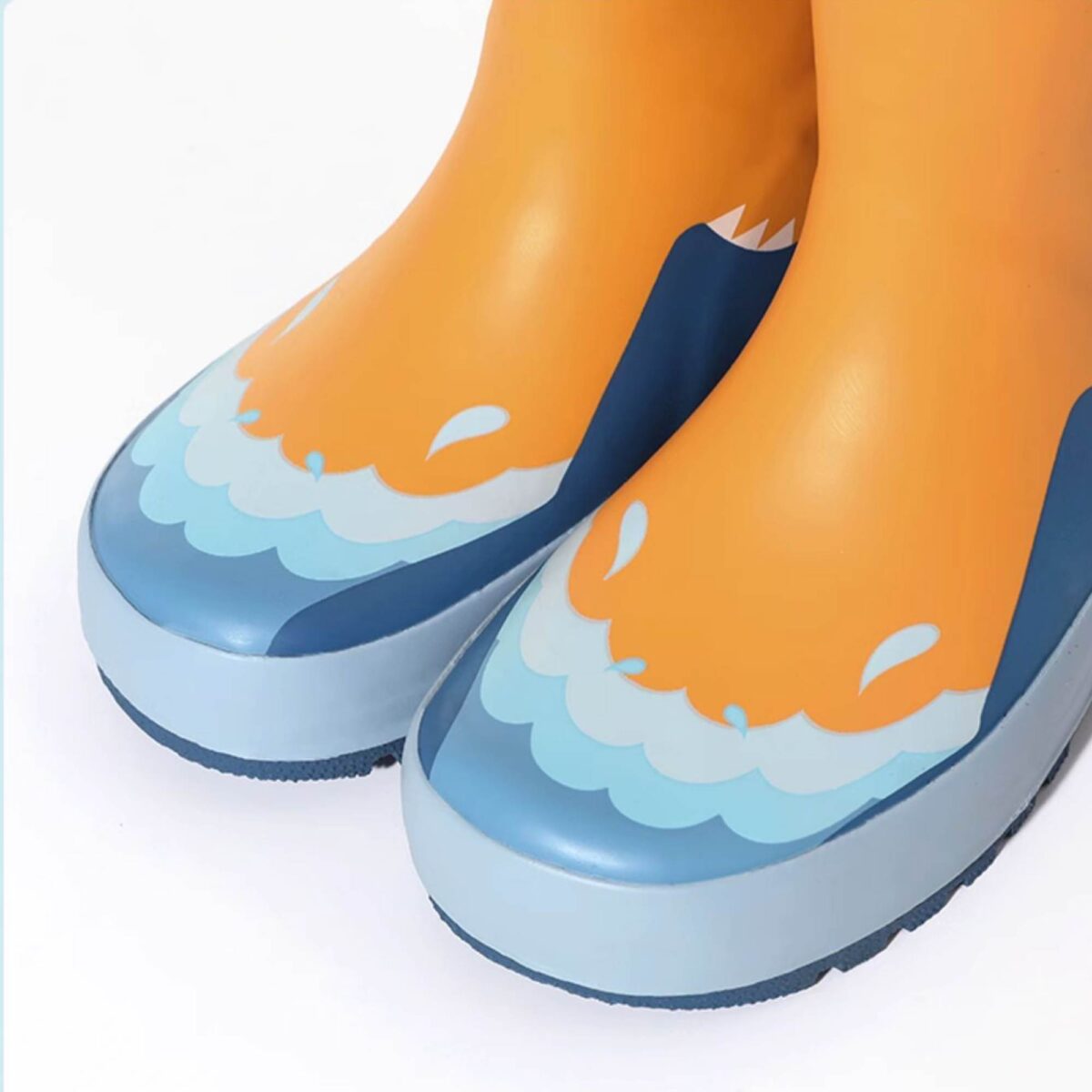 3D cartoon animal design children's rain boots toe display picture