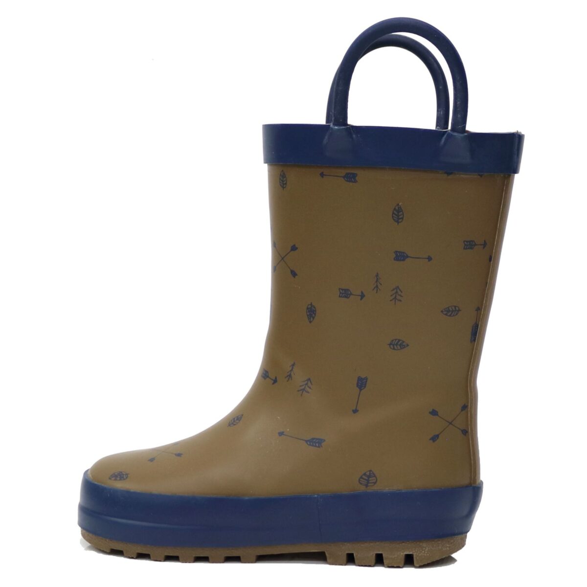 Cartoon waterproof children's rain boots with handles left display picture