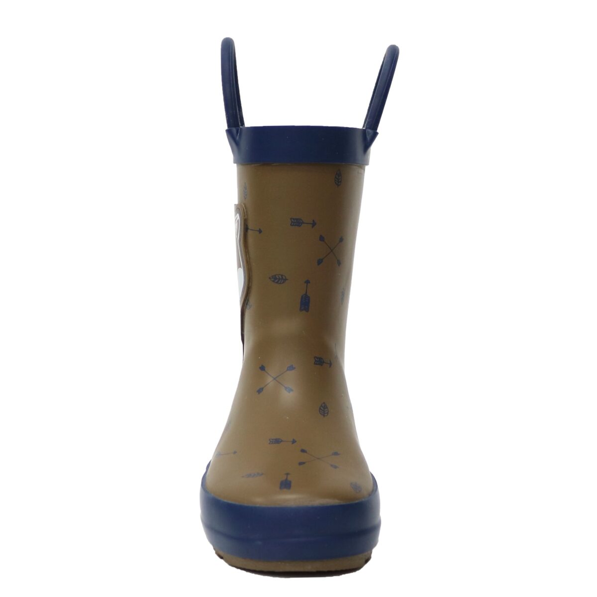 Cartoon waterproof children's rain boots with handles front display picture