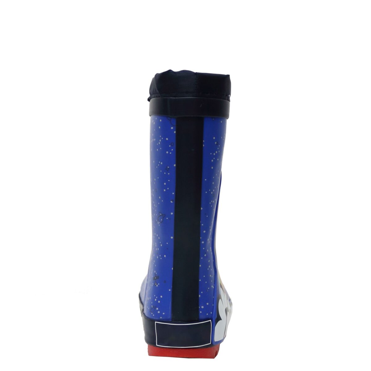 Cartoon rocket rain boots back display picture