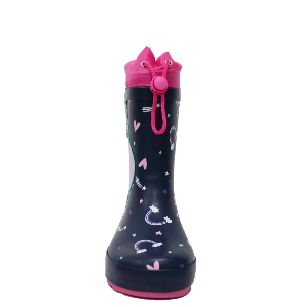 Unicorn Midnight Rain Boots front display picture