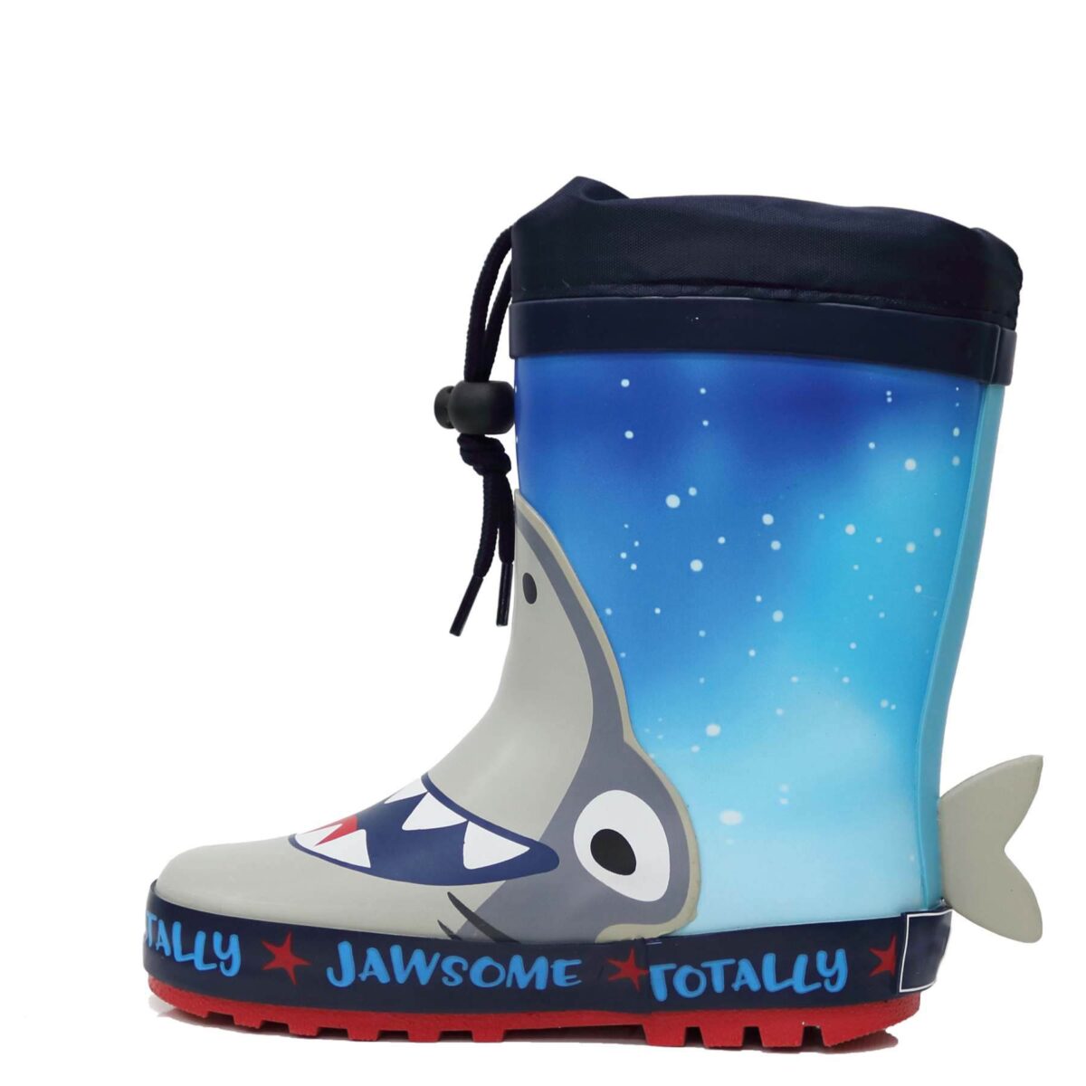 Handsome shark children's rain boots left display picture