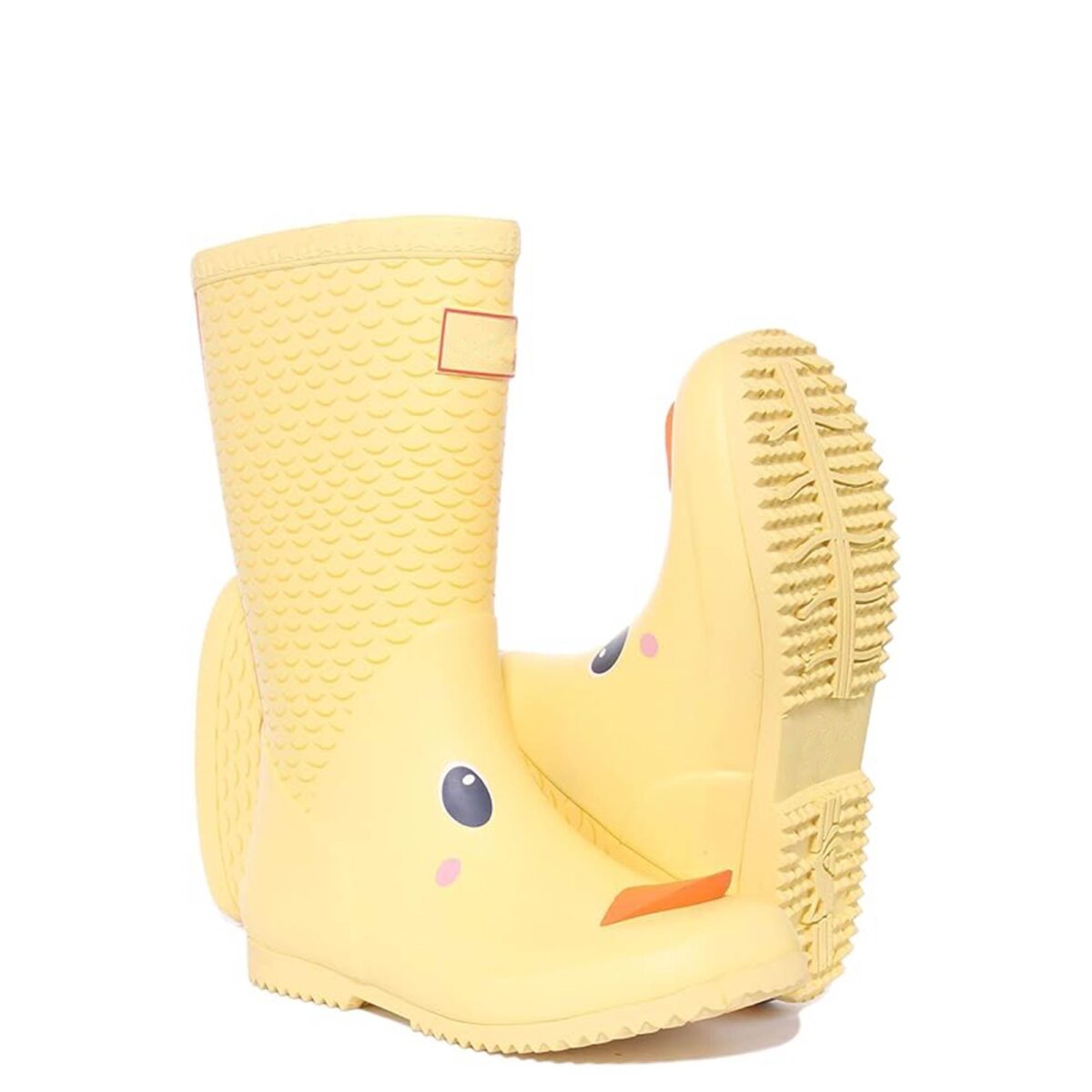 3D three-dimensional pattern cartoon duck print children's rain boots display picture