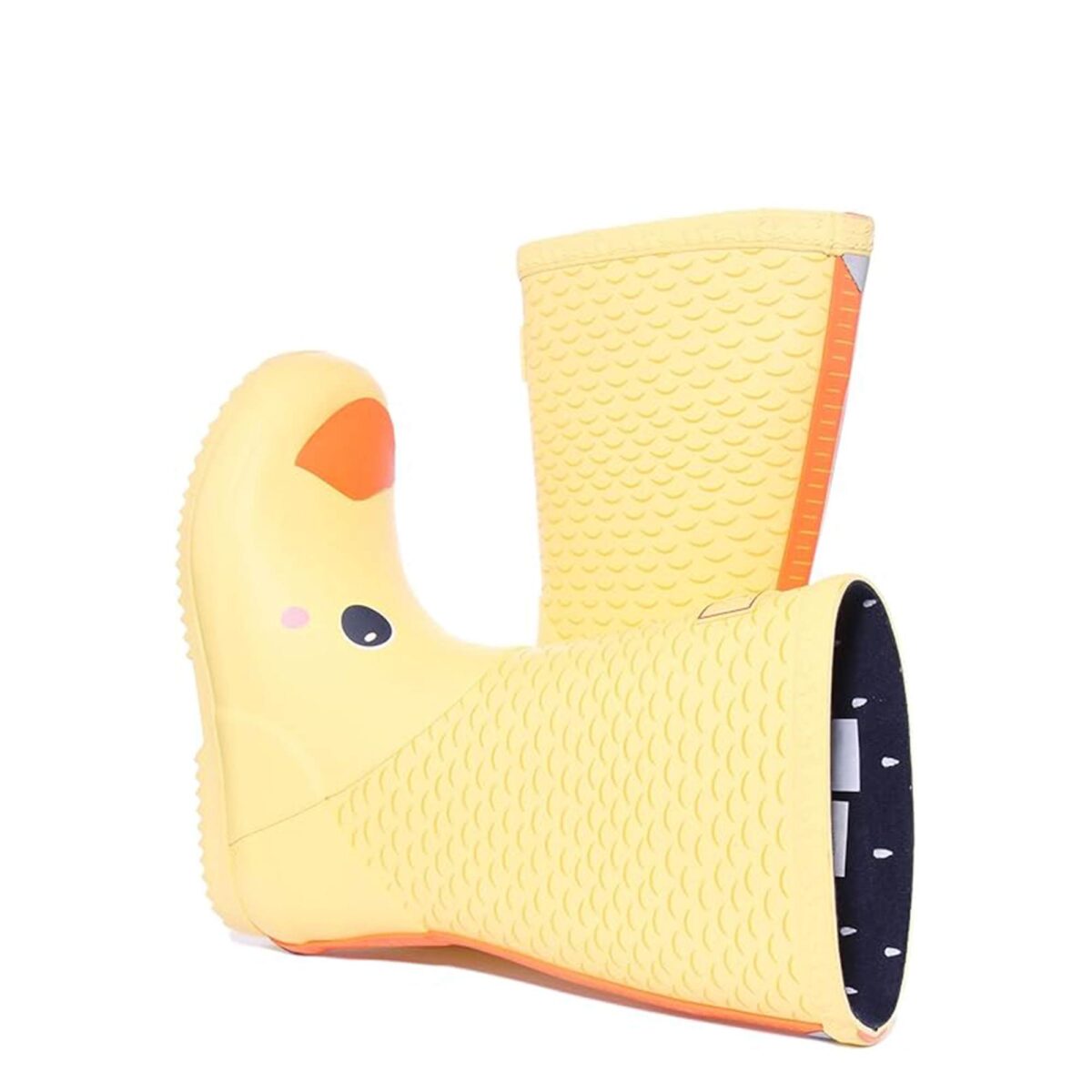 3D three-dimensional pattern cartoon duck print children's rain boots display picture