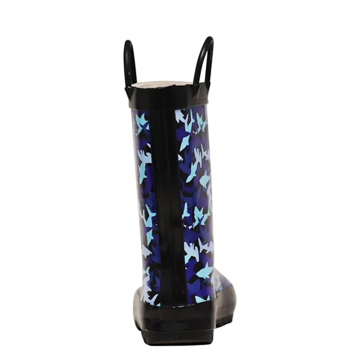 Cartoon marine life print children's rain boots back display picture