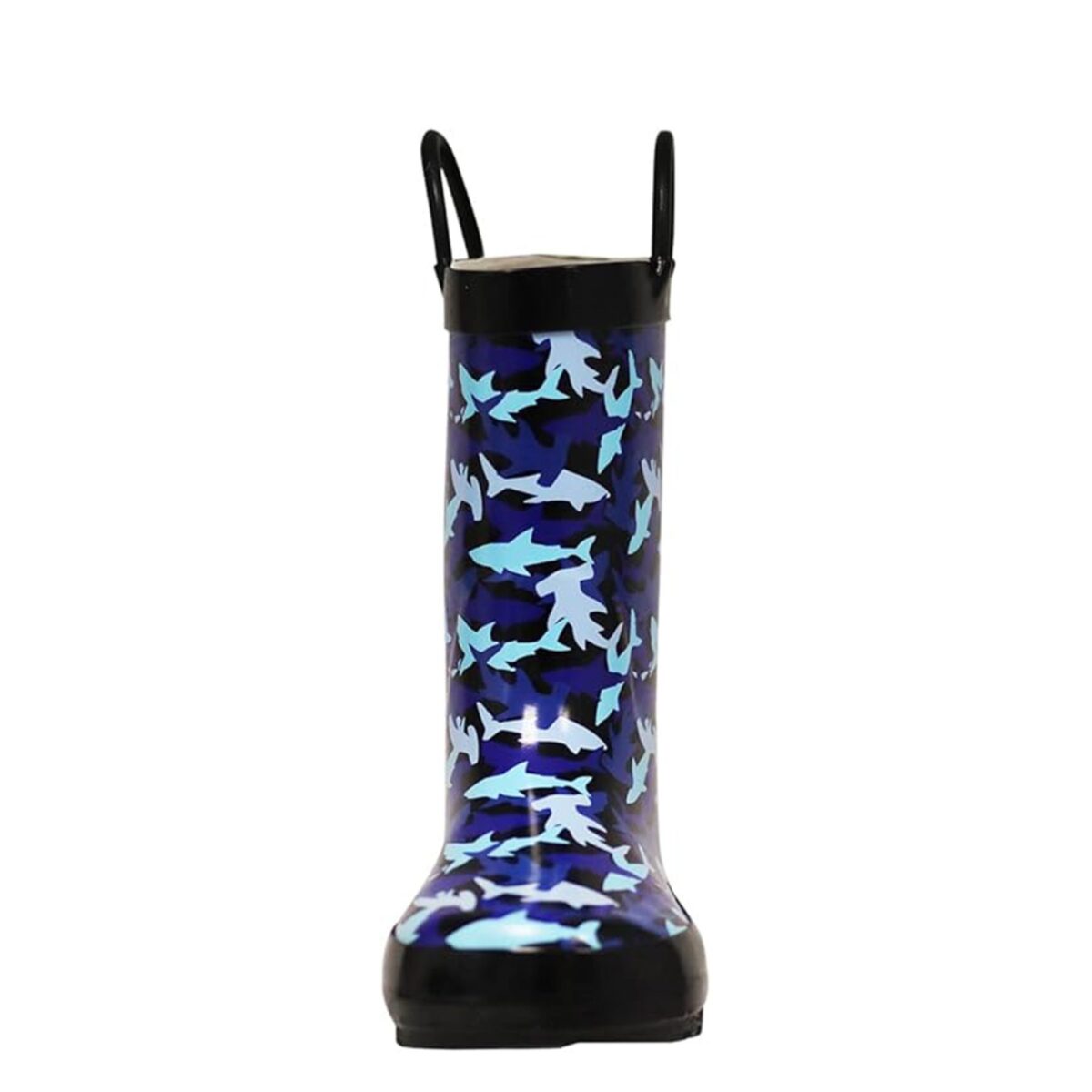 Cartoon marine life print children's rain boots front display picture