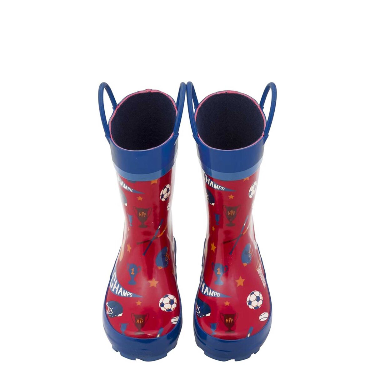 Cartoon sports series children's rain boots front side display picture