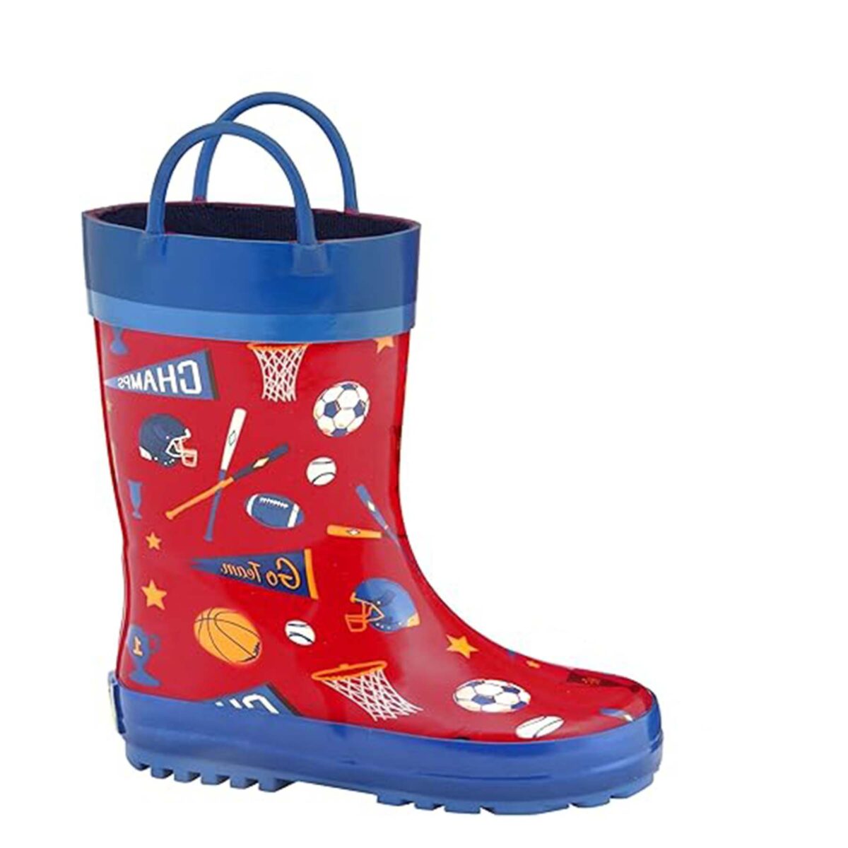 Cartoon sports series children's rain boots right side display picture