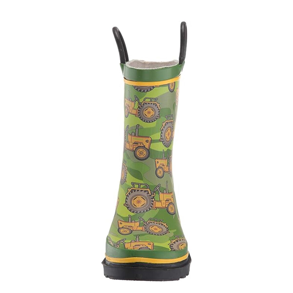 Cartoon work car print children's rain boots front side display picture