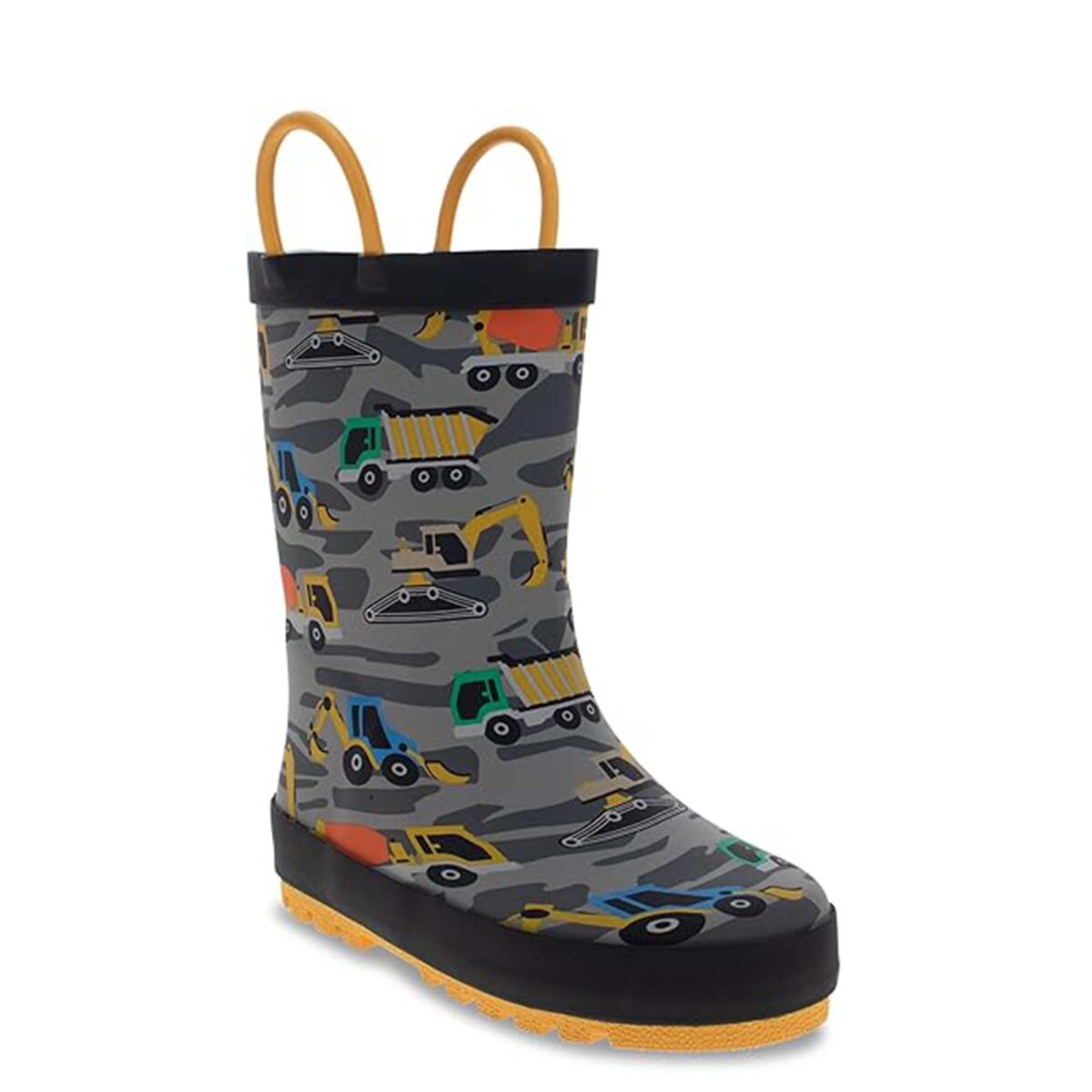 Cartoon tool car print children's rain boots display picture