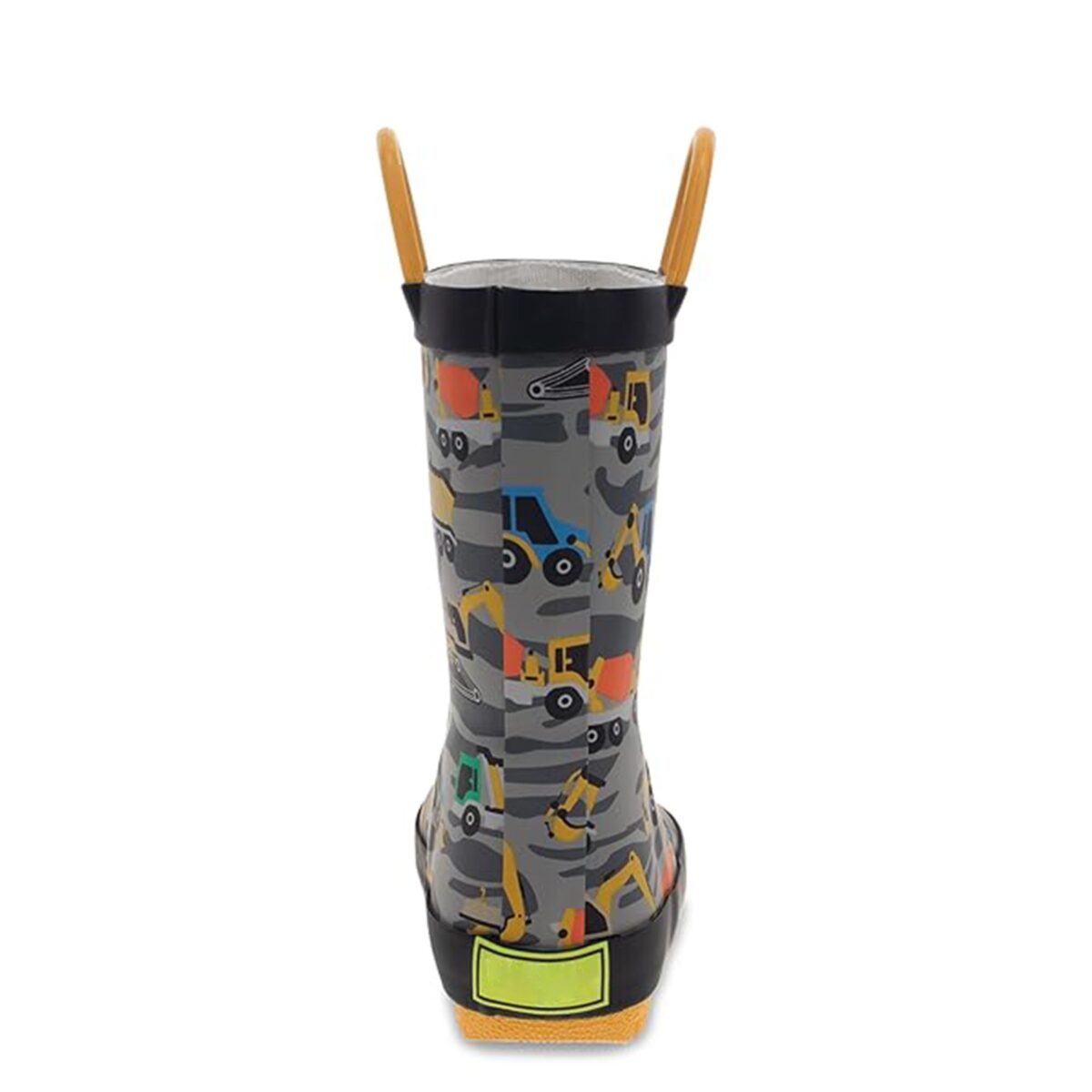 Cartoon tool car print children's rain boots back display picture