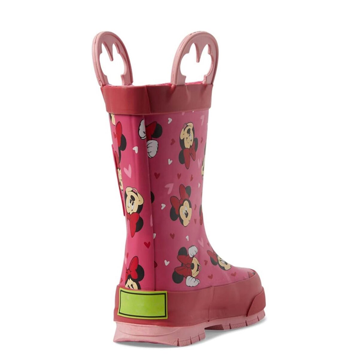 Minnie Love cartoon print children's rain boots back display picture