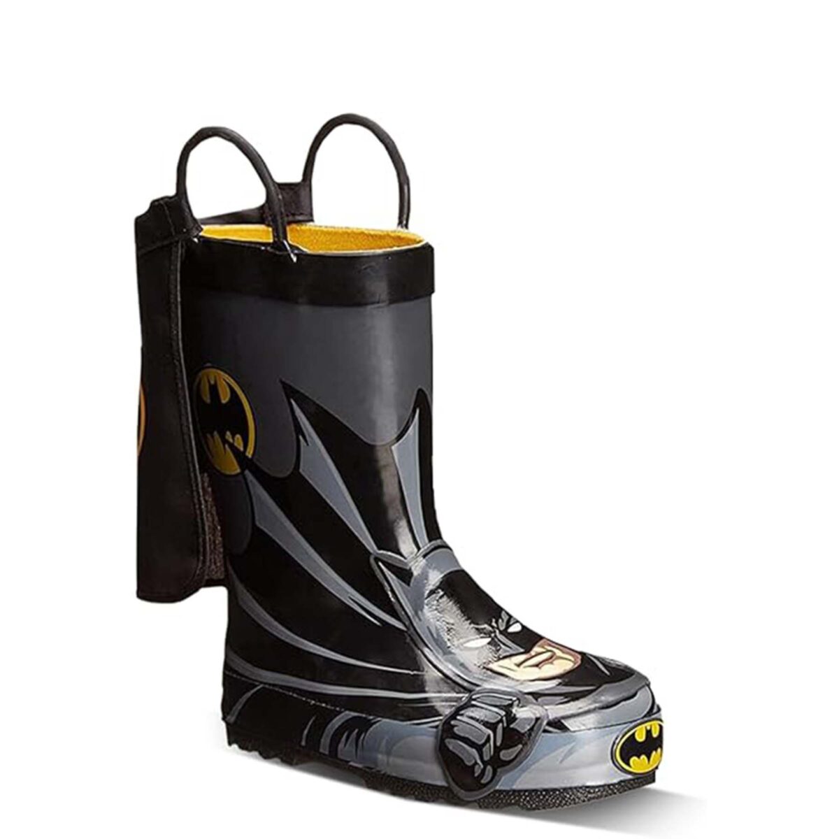 3D three-dimensional cape Batman theme series children's rain boots display picture