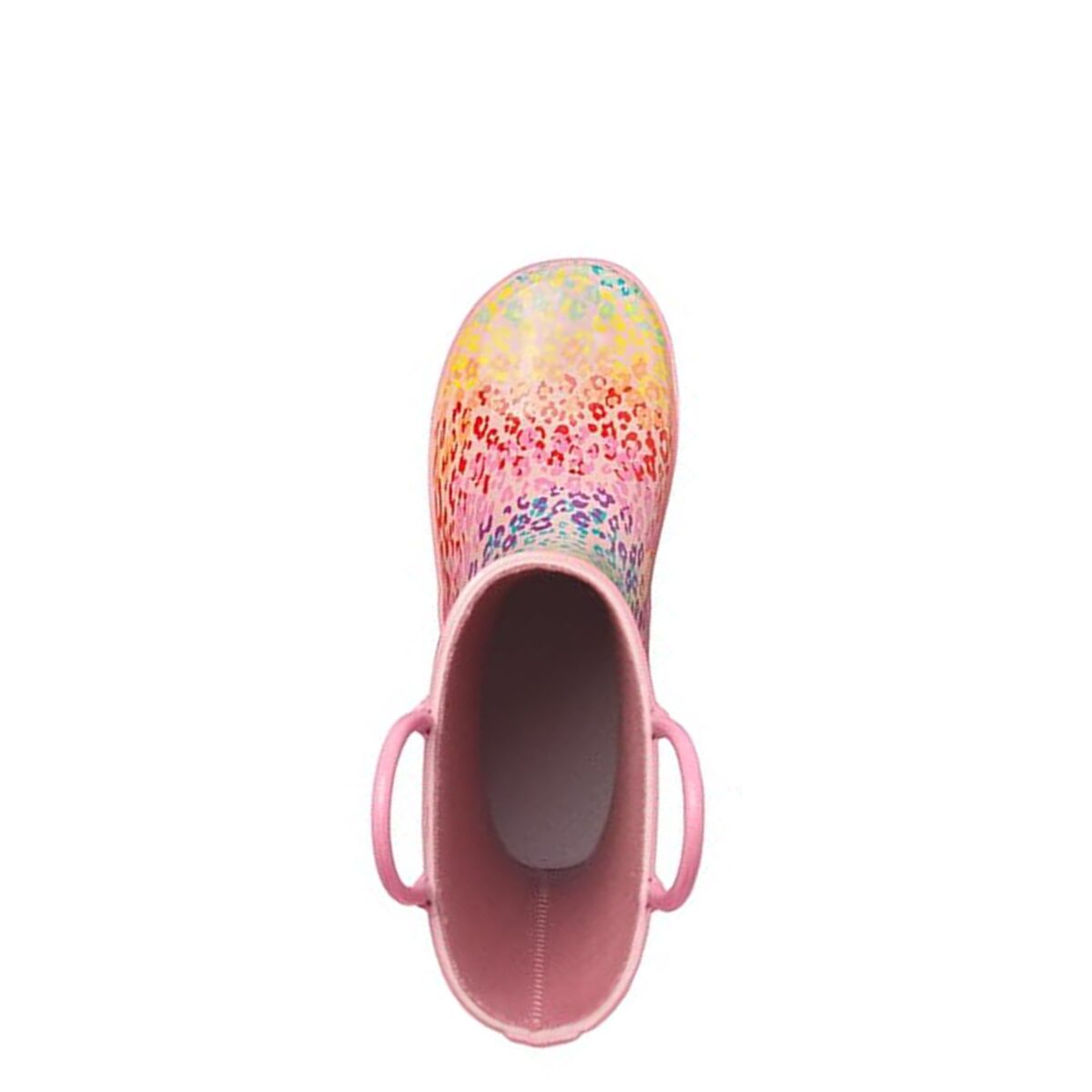 Colorful gradient leopard print children's rain boots top display picture