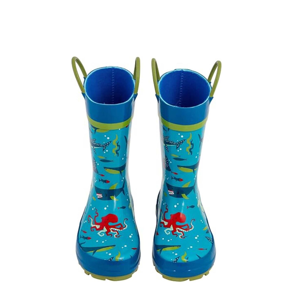 Deep sea theme marine animal children rain boots front display picture