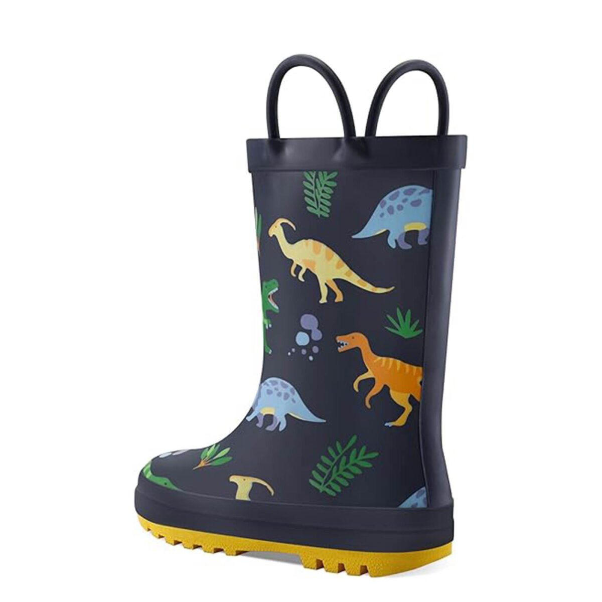 Dinosaur series children's rain boots back side display picture