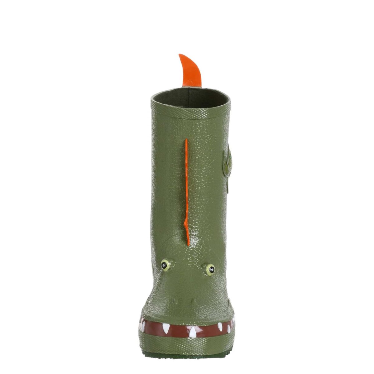 Simulated cartoon dinosaur three-dimensional design children's rain boots front side display picture