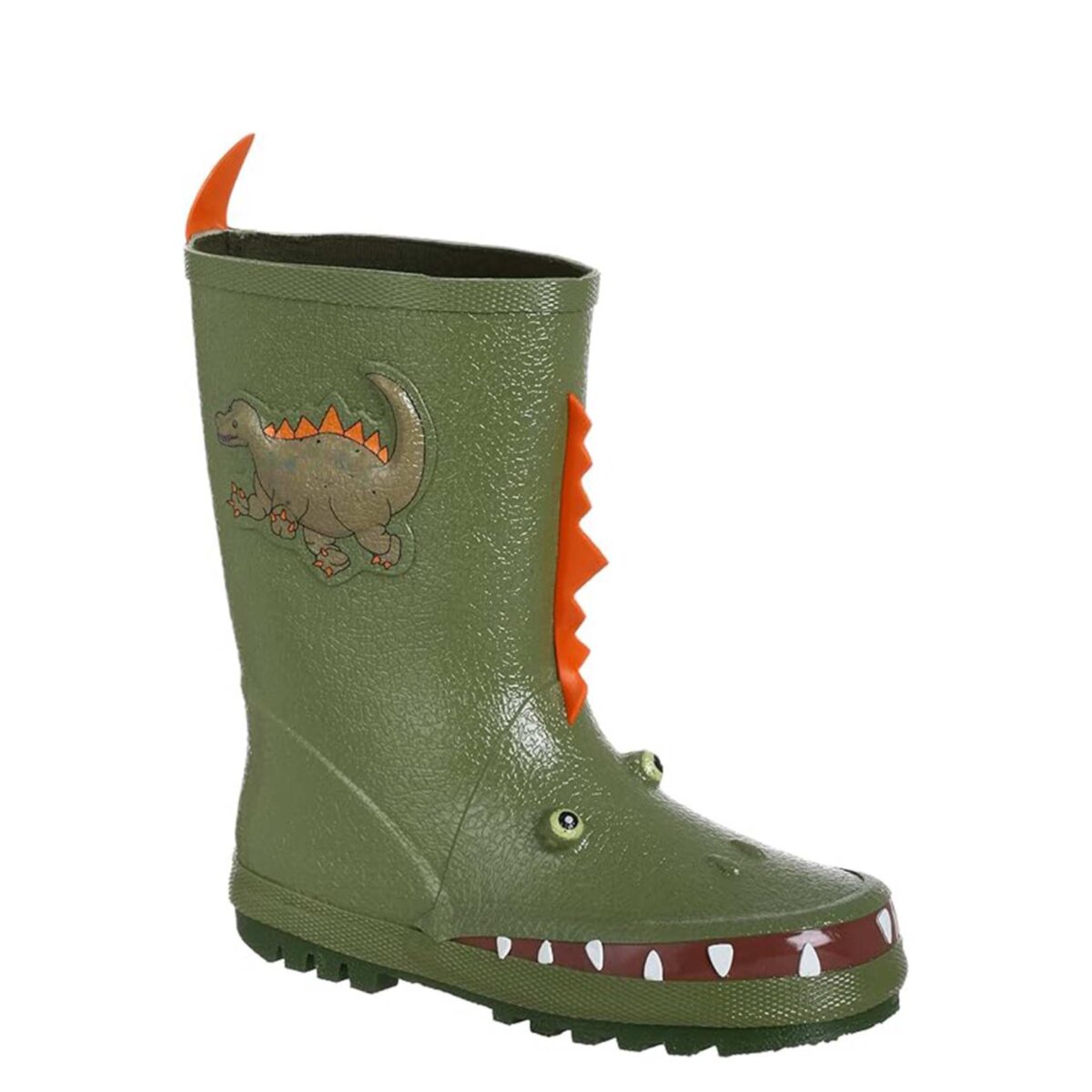 Simulated cartoon dinosaur three-dimensional design children's rain boots right display picture