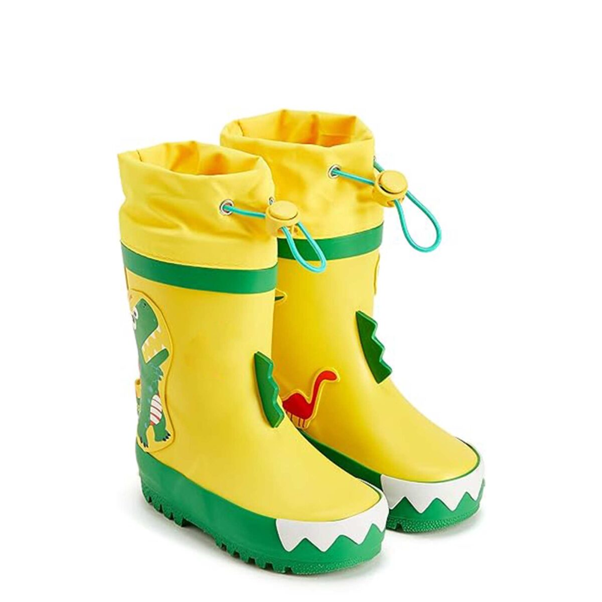 Dinosaur cartoon print children's rain boots for listening to music display picture