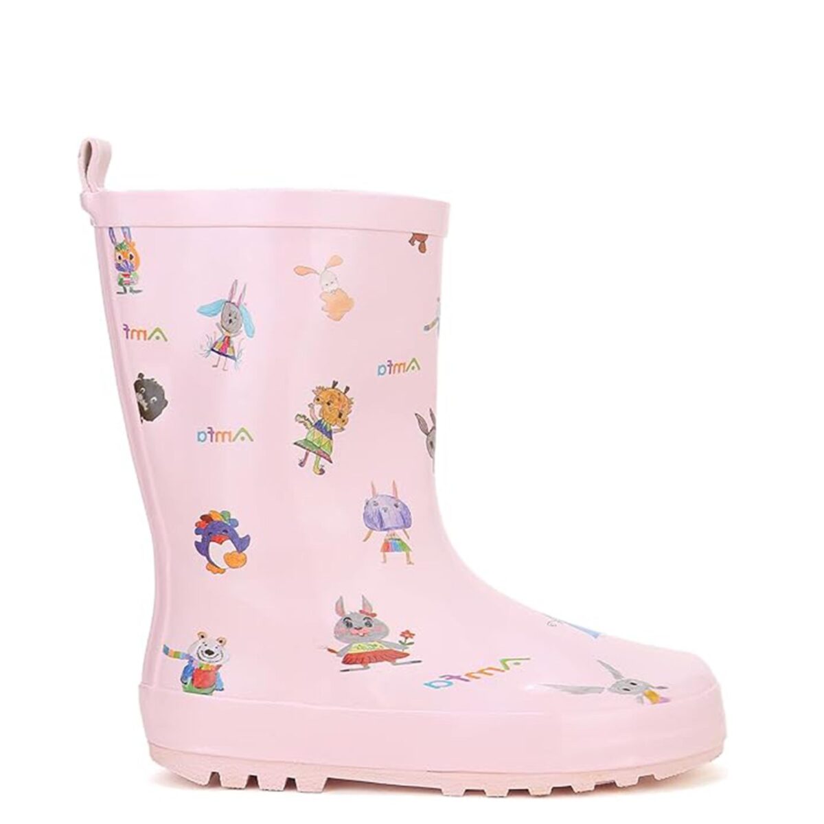 Flat-mouthed rabbit print children's rain boots display picture