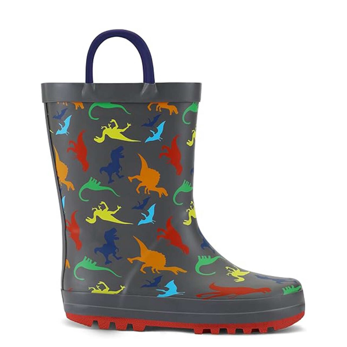 Cartoon dinosaur print children's rain boots display