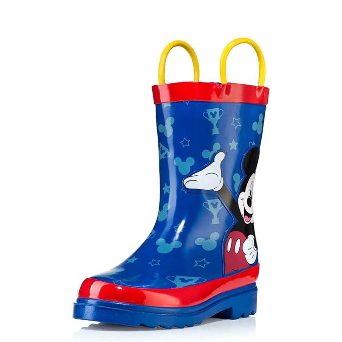 Mickey Mouse children's rain boots display