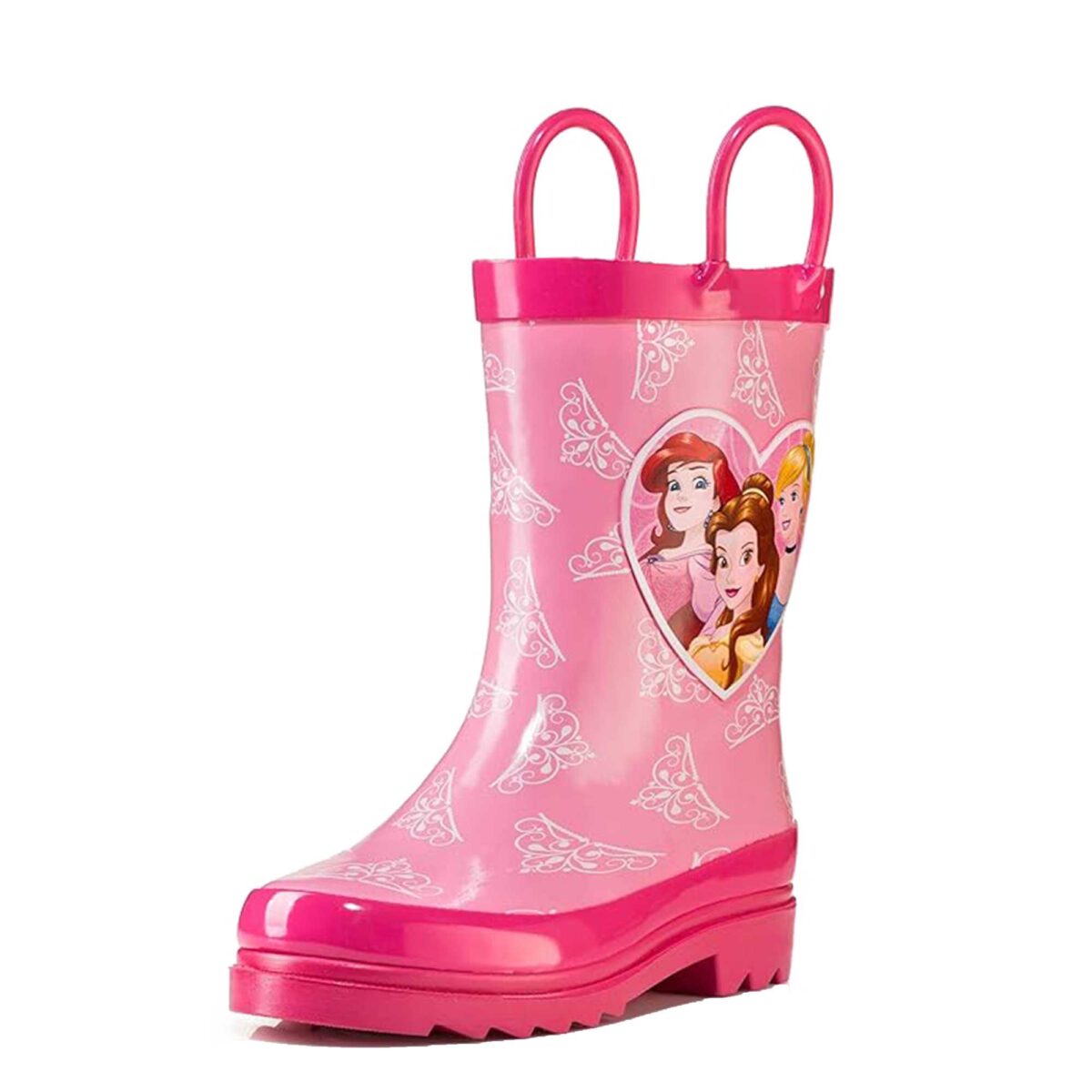 Princess cartoon print children's rain boots display picture right side