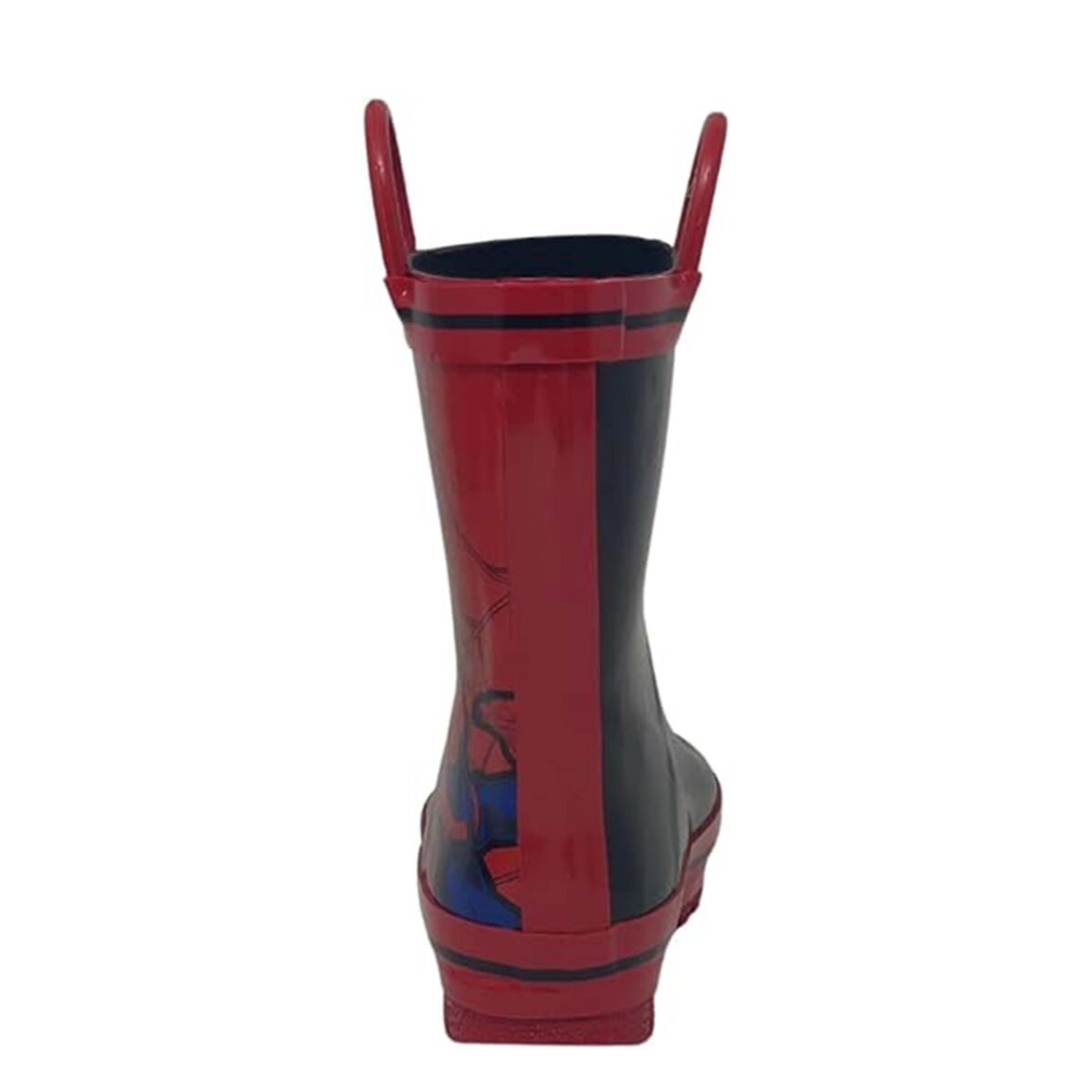 Spider-Man children's rain boots back side display