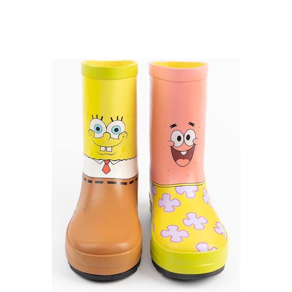 SpongeBob cartoon children's rain boots front side display picture