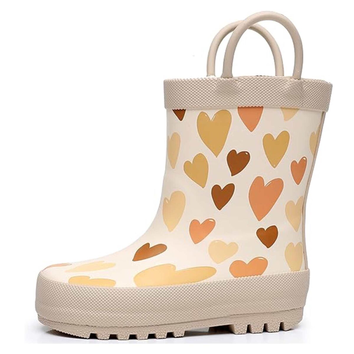 Full print love simple children's rain boots right display