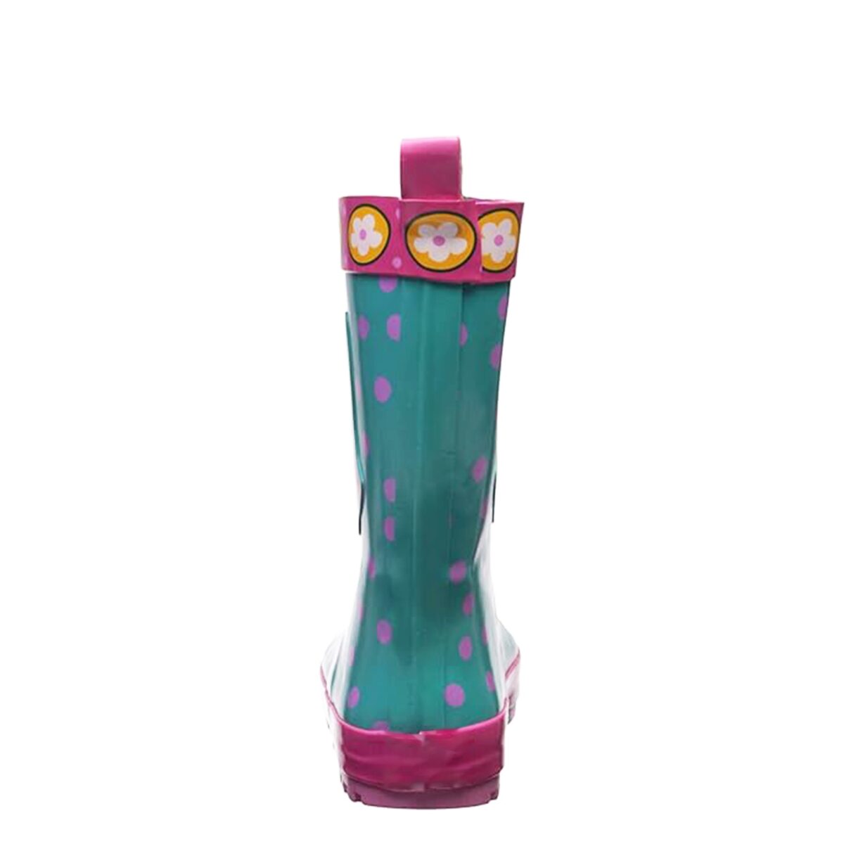 3D owl cartoon children's rain boots rear side display picture