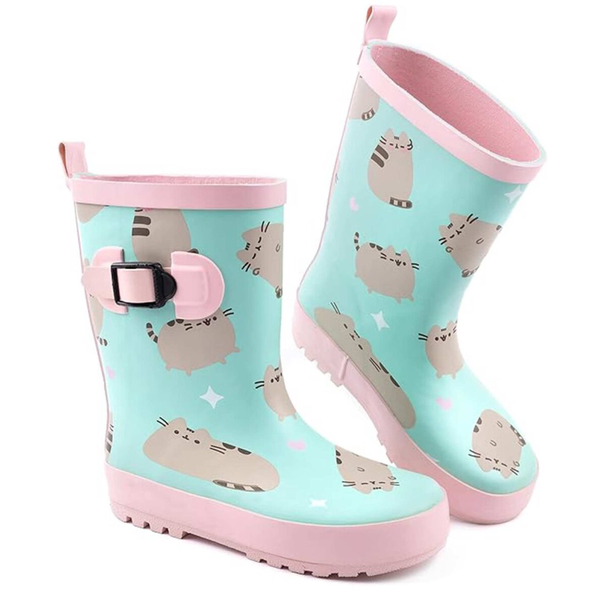 Cartoon cat print children's rain boots display