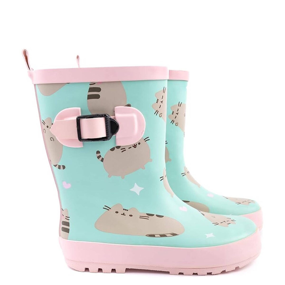 Cartoon cat print children's rain boots display