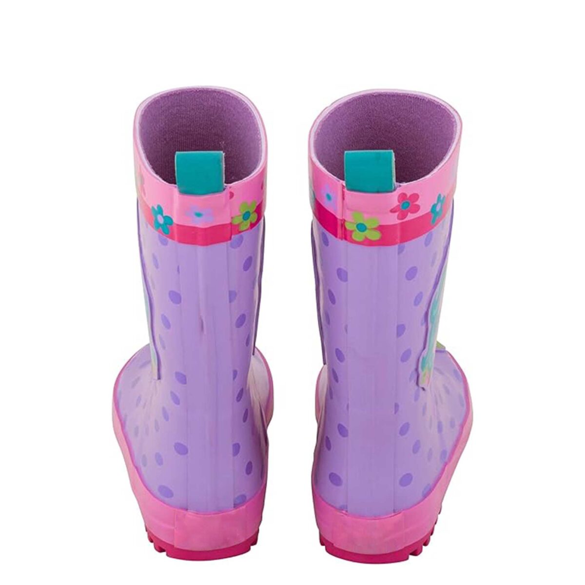 3D unicorn cartoon patch children's rain boots rear side display picture