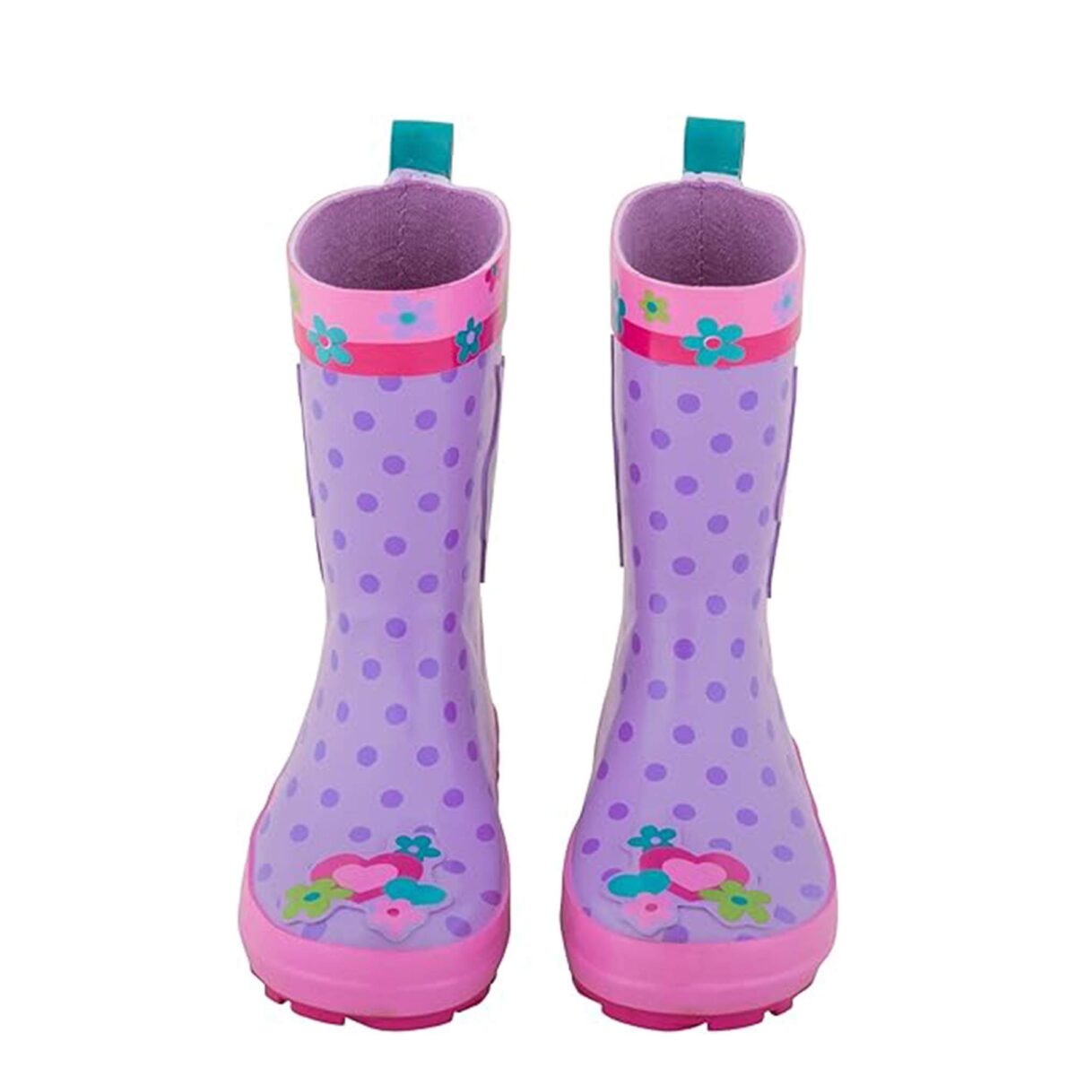 3D unicorn cartoon patch children's rain boots front side display picture