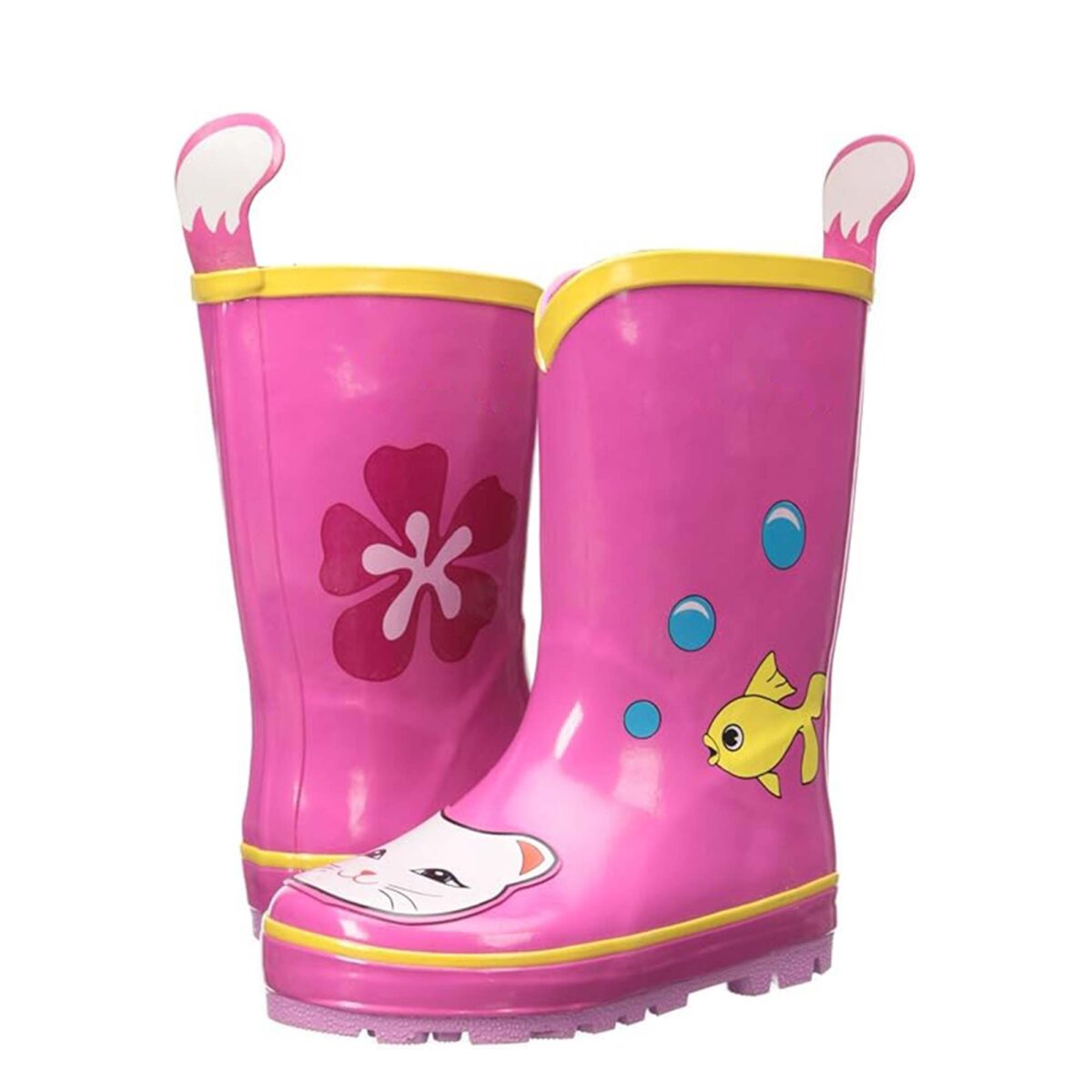 Cartoon print patch flat children's rain boots display