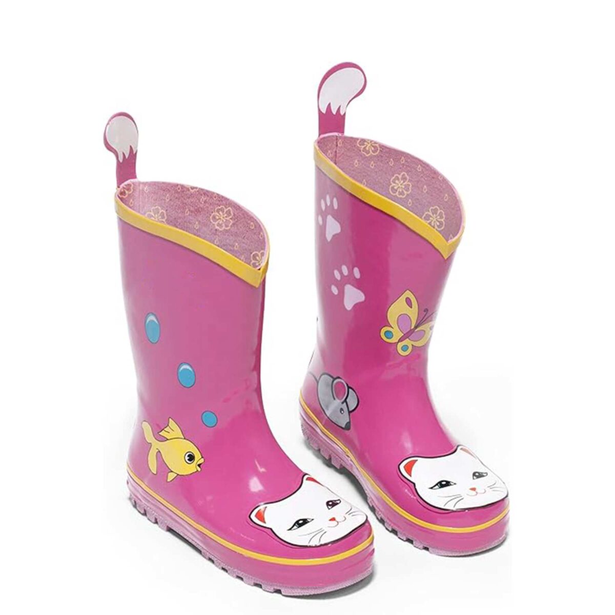 Cartoon print patch flat children's rain boots display