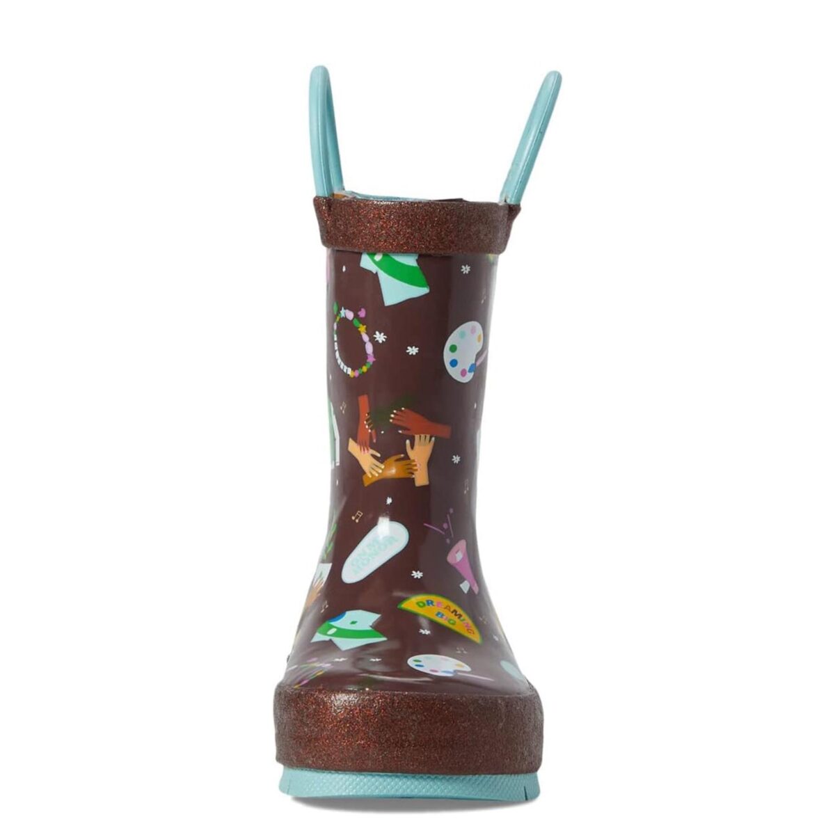 Graffiti cartoon print children's rain boots front display picture