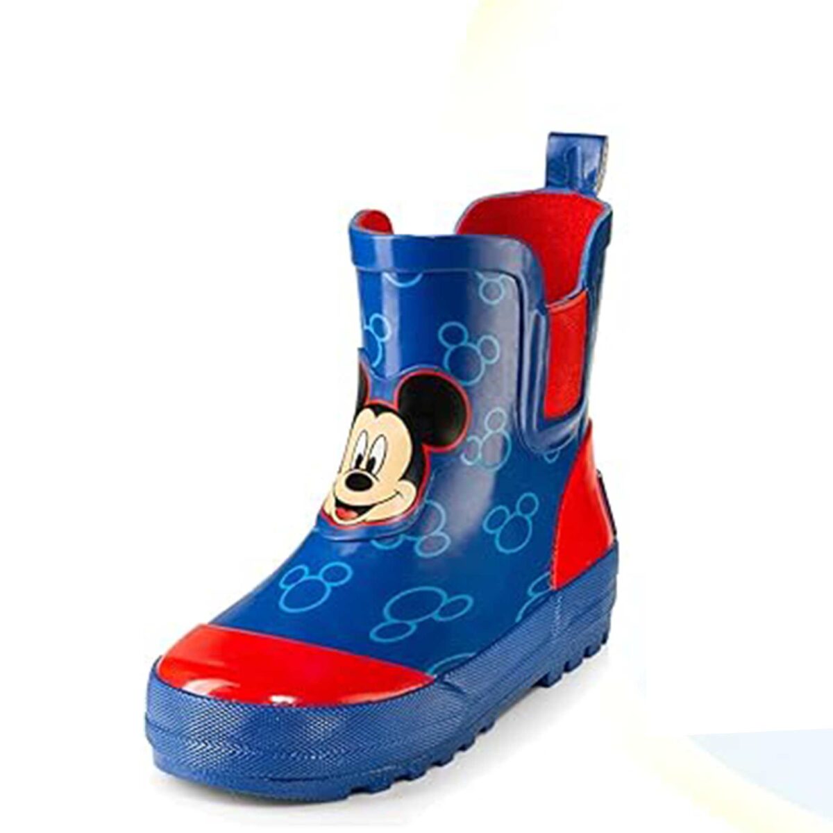 Mickey theme children's rain boots front display